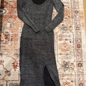 Elegant Black Long Sleeve Dress